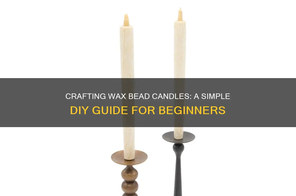 how to make a wax bead candle