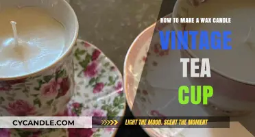 Crafting Vintage Tea Cup Wax Candles: A Step-by-Step Guide