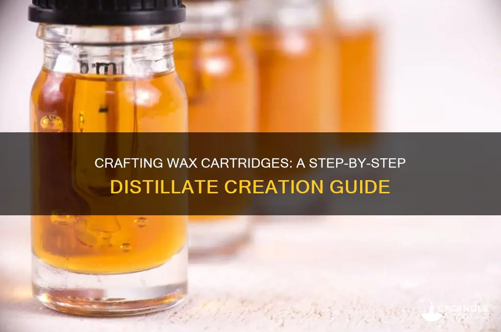 how to make a wax cartridges distillate