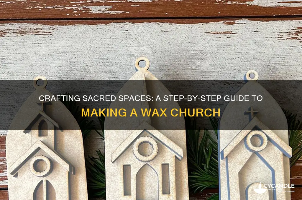 how to make a wax church