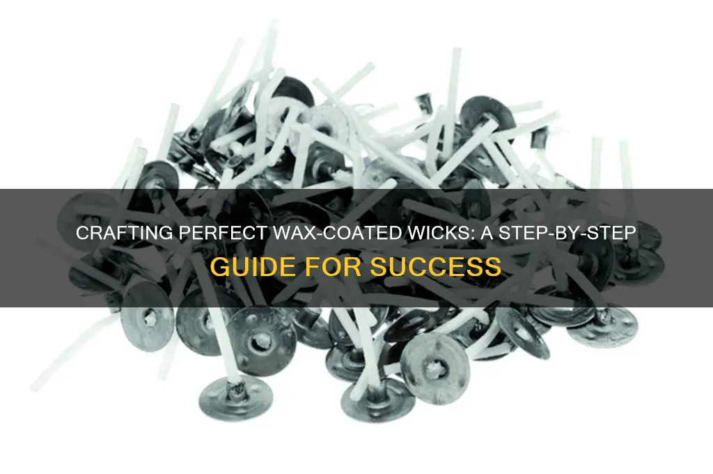 how to make a wax coated wick that works