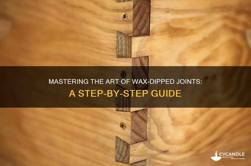 how to make a wax dippedjoint