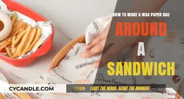 Easy DIY Wax Paper Sandwich Bag Wrapping Tutorial for Lunch
