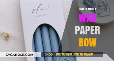 Crafting Delicate Wax Paper Bows: A Simple DIY Guide