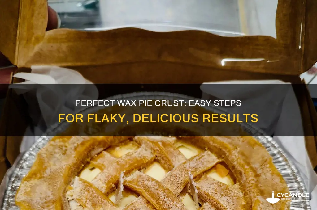 how to make a wax pie crust