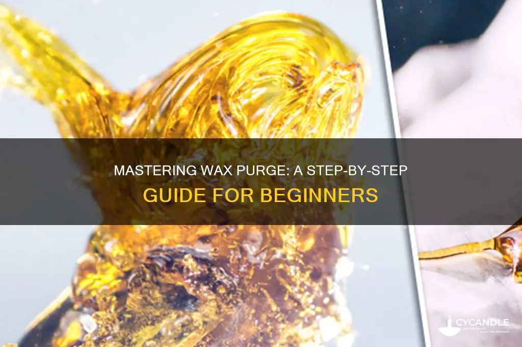 how to make a wax purge