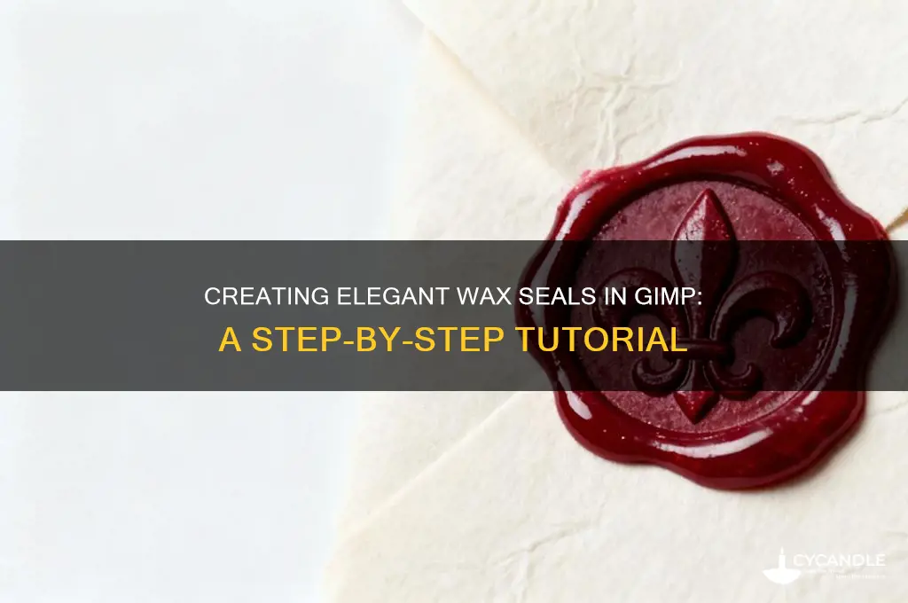 how to make a wax seal in gimp