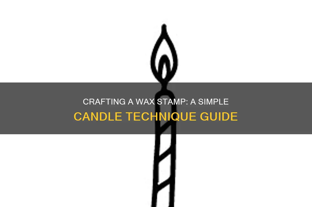how to make a wax stamp with a candle