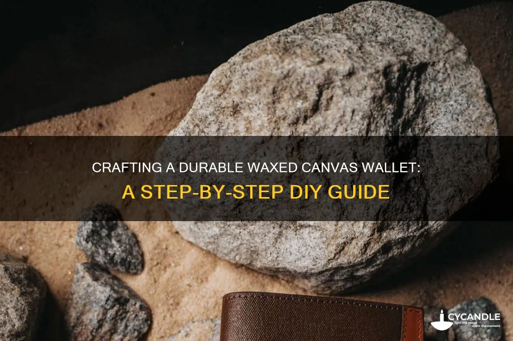 how to make a waxed canvas wallet