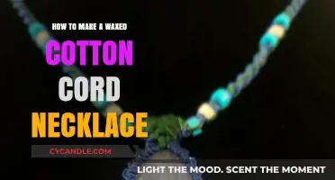 Crafting a Durable Waxed Cotton Cord Necklace: A Step-by-Step Guide