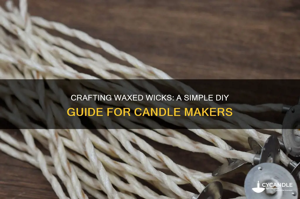 how to make a waxed wick