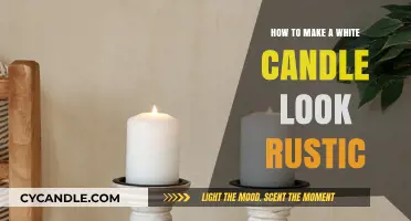 Rustic Charm: Transforming White Candles into Vintage Decor Pieces