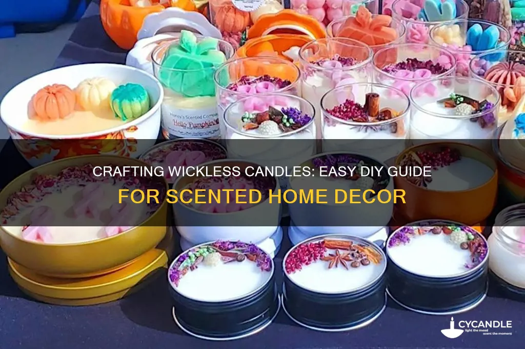 how to make a wickless candle