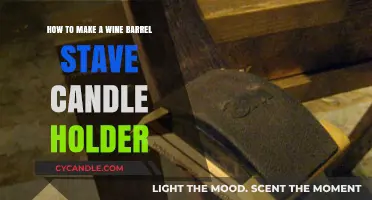 Crafting a Rustic Wine Barrel Stave Candle Holder DIY Guide