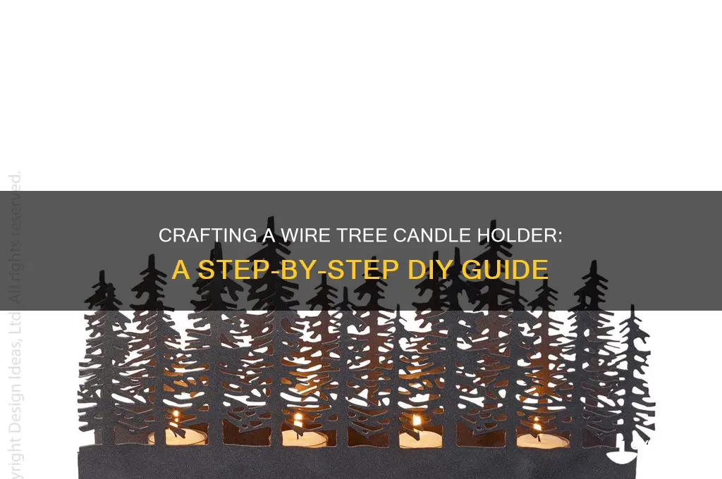 how to make a wire tree candle holder