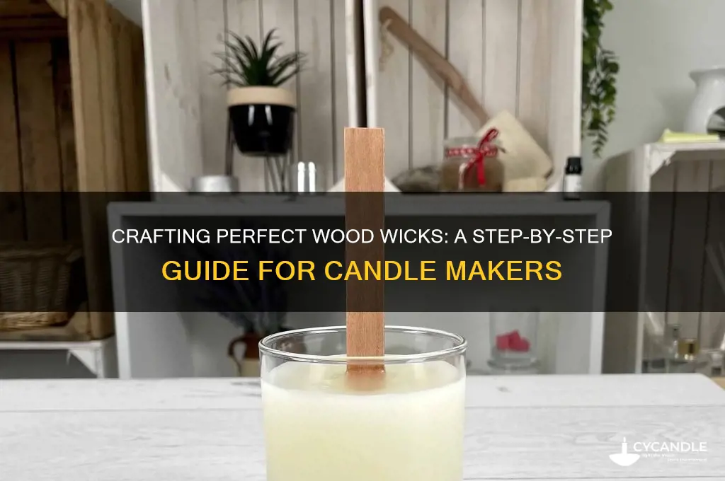 how to make a wood wick for candles