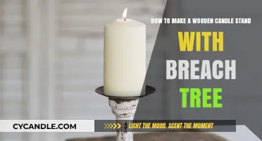 Crafting a Rustic Wooden Candle Stand Using Breach Tree Wood
