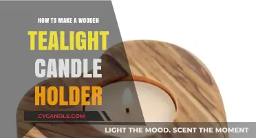 Crafting a Rustic Wooden Tealight Candle Holder: DIY Guide
