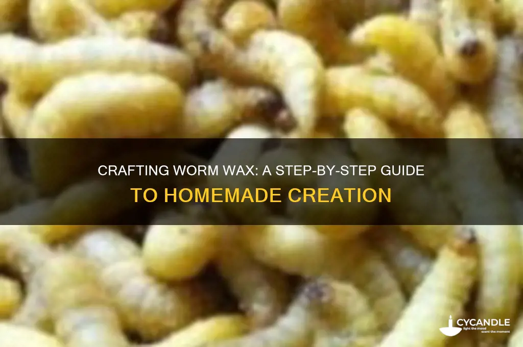 how to make a worm wax