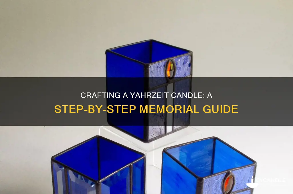 how to make a yahrzeit candle
