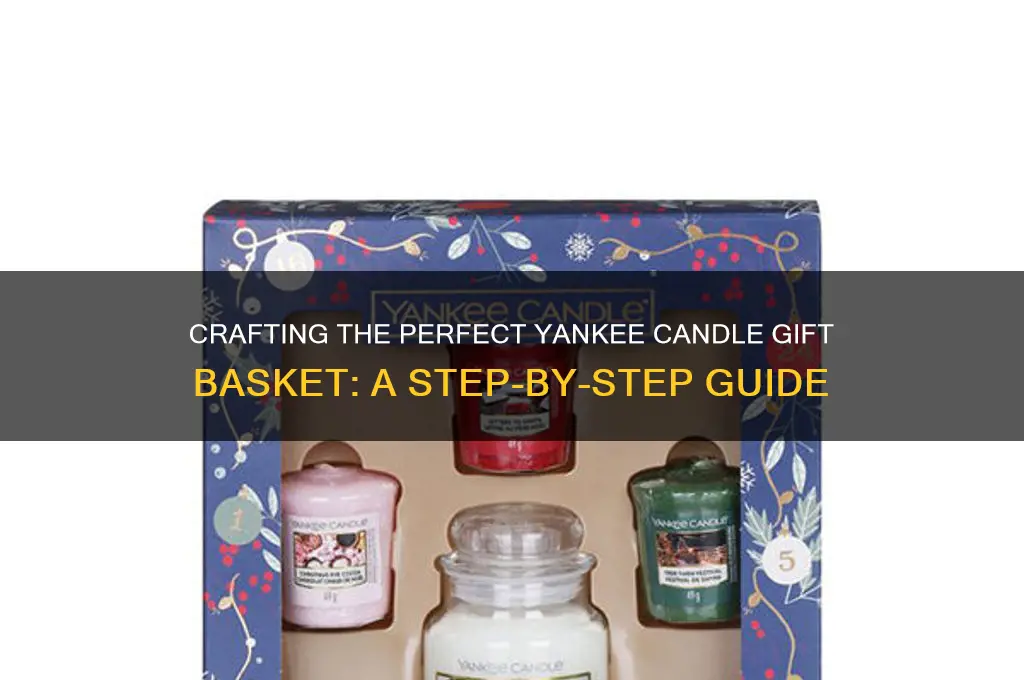 how to make a yankee candle gift basket