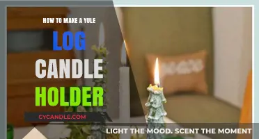 Crafting a Festive Yule Log Candle Holder: DIY Guide