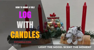 Crafting a Festive Yule Log with Candles: A Step-by-Step Guide