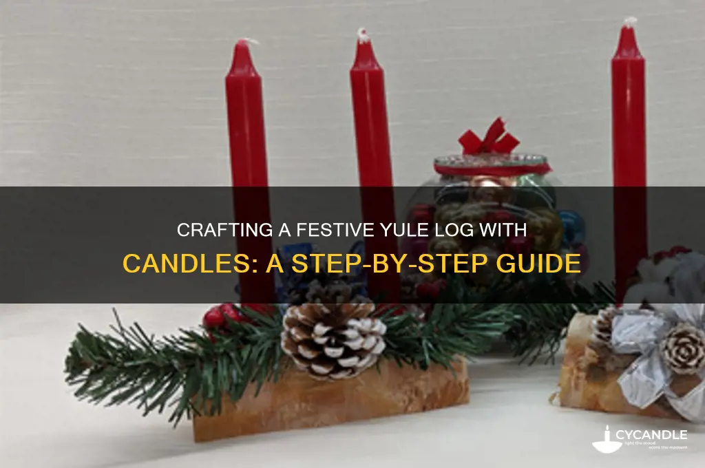 how to make a yule log with candles