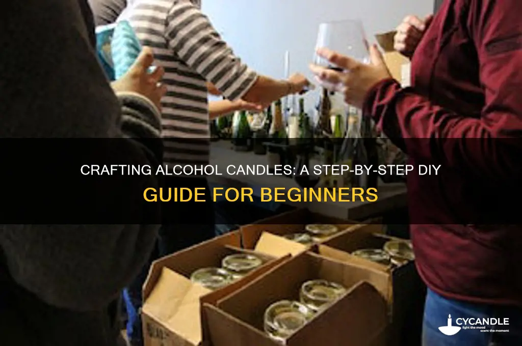 how to make achahol candle