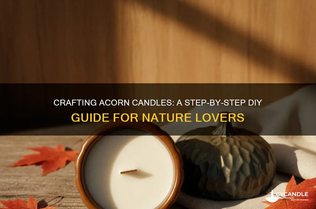 how to make acorn candles