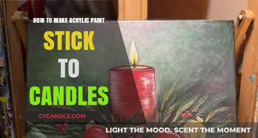 Easy DIY: Acrylic Paint Techniques for Decorating Candles