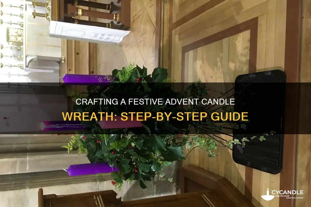how to make advent candle wreath