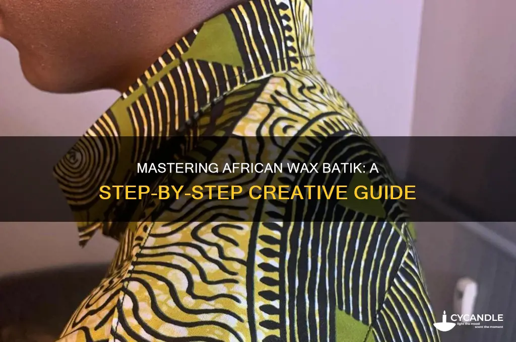 how to make african wax batik