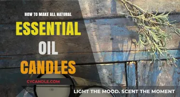 Crafting Aromatic Bliss: A Guide to All-Natural Essential Oil Candles