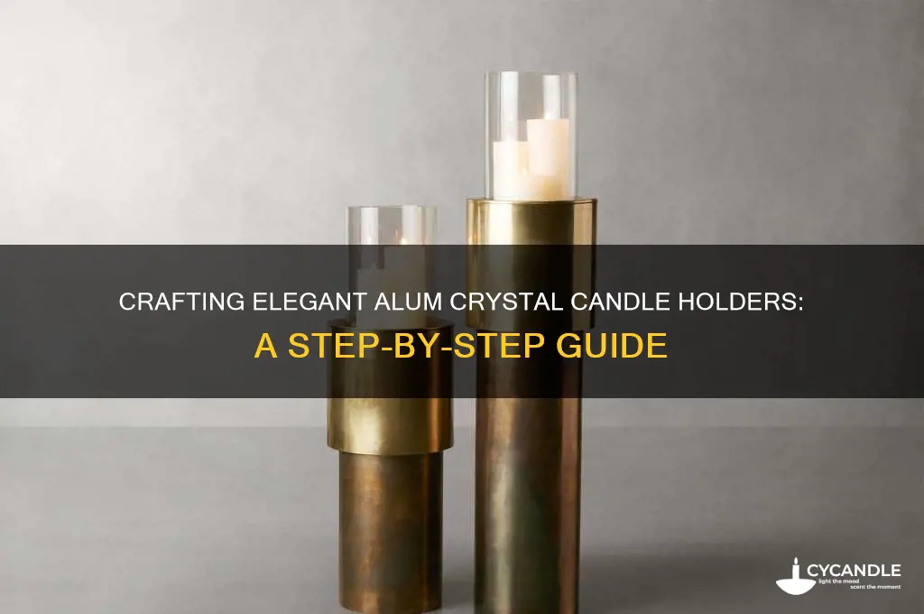 how to make alum candle holders
