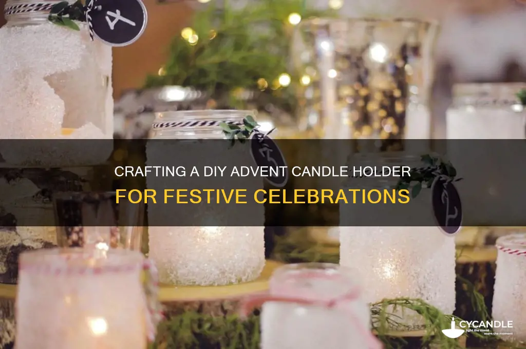how to make an advent candle holder