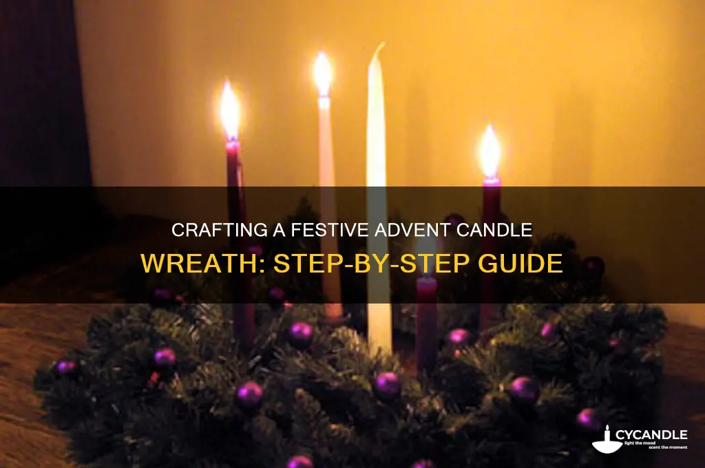 how to make an advent candle wreath