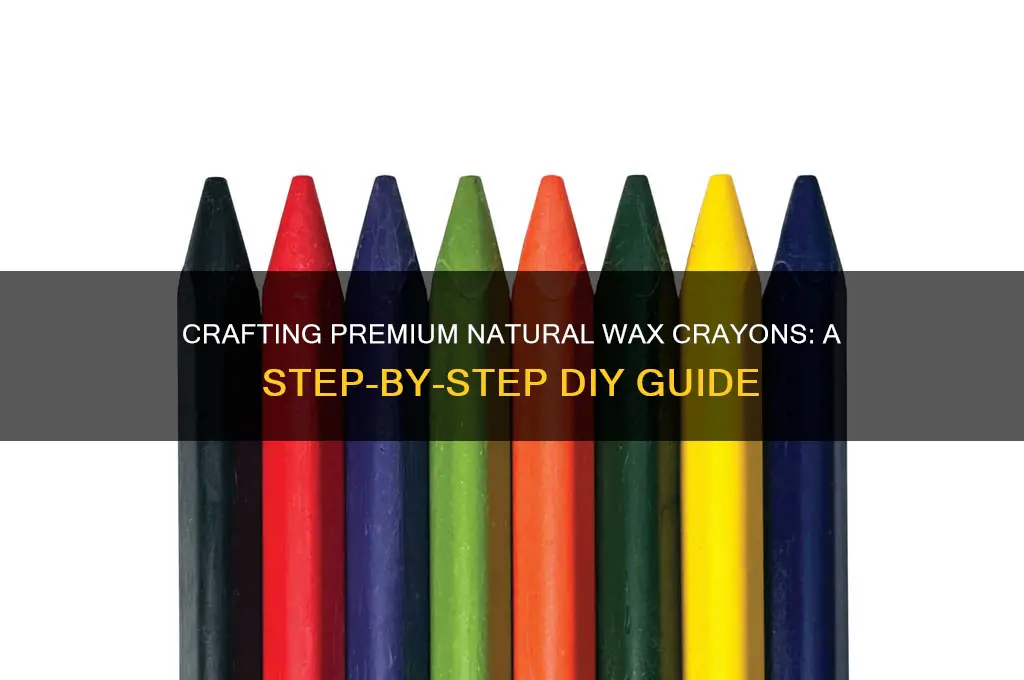 how to make an all natural high grade wax crayon