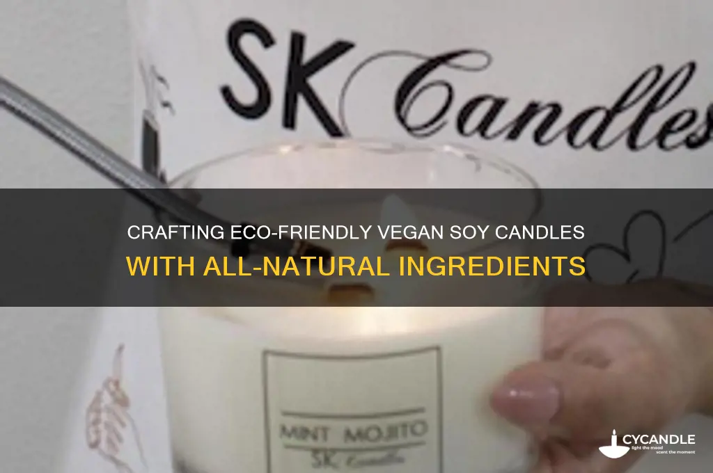 how to make an all natural vegan soy candles