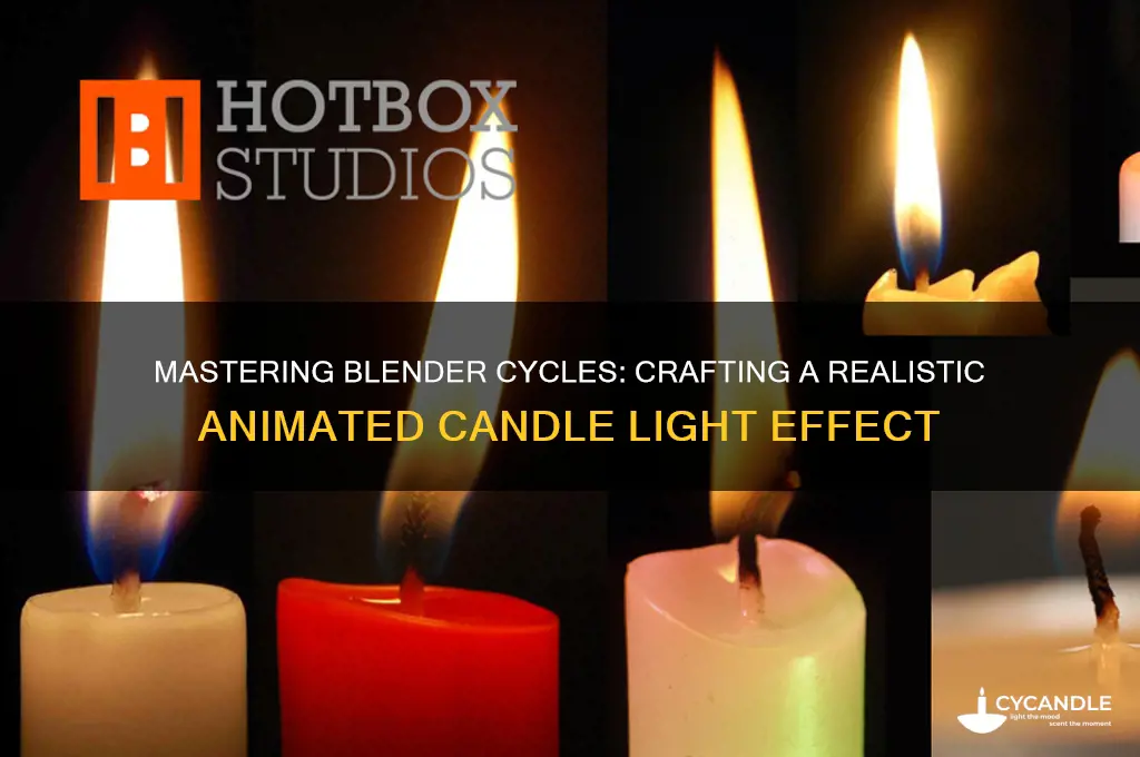 how to make an animated candle light in blender cycles
