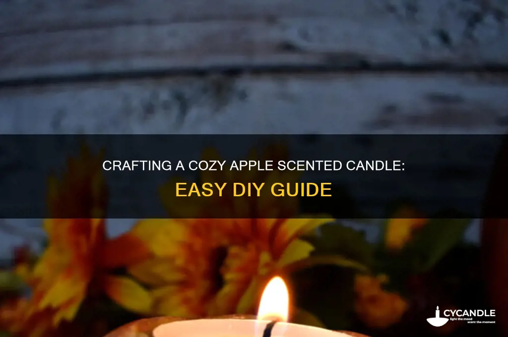 how to make an apple scented candle