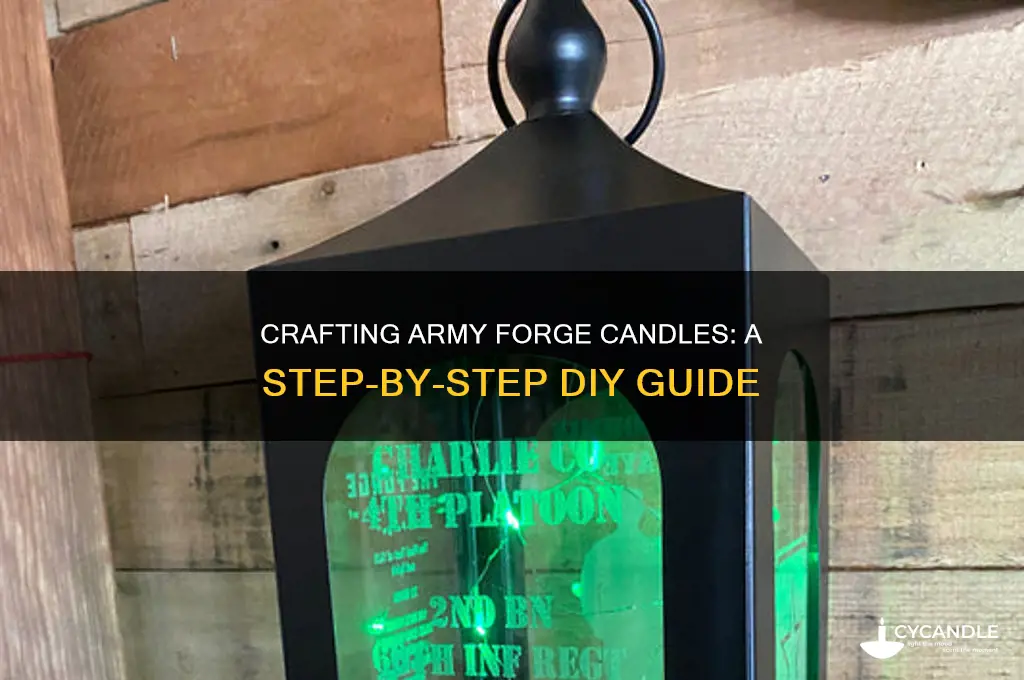 how to make an army forge candle