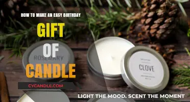 Simple DIY Birthday Candle Gift: A Creative and Personalized Idea