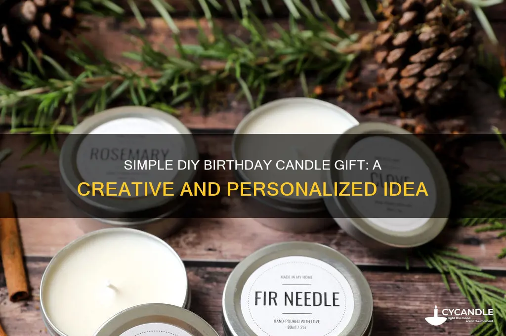 how to make an easy birthday gift of candle