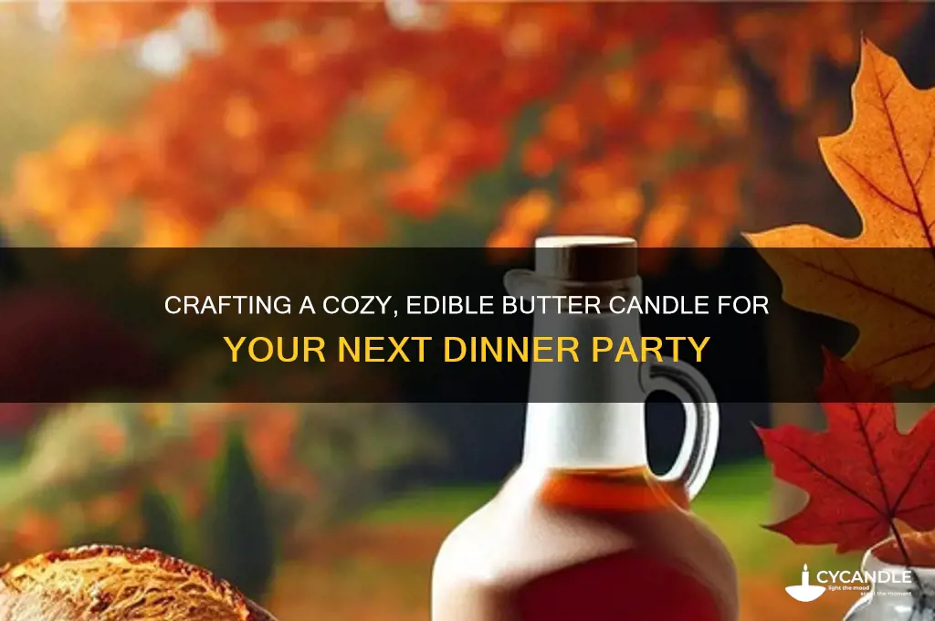 how to make an edible butter candle