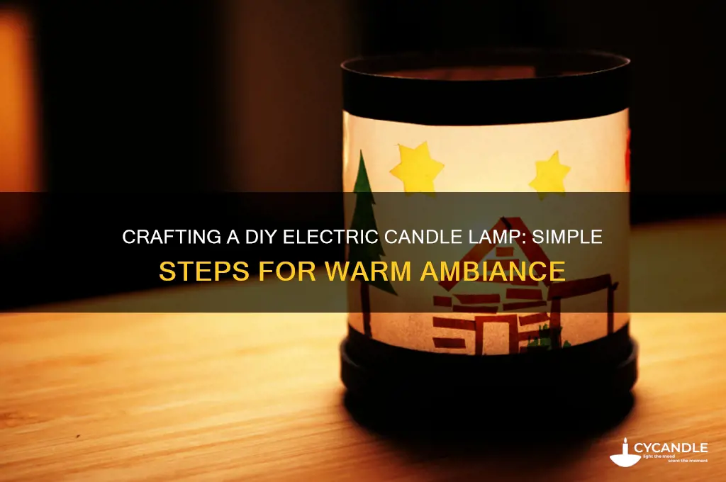 how to make an electric candle lamp