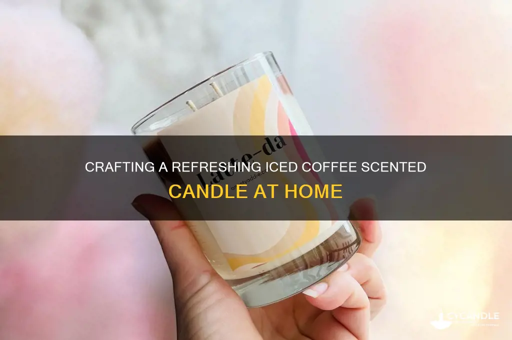 how to make an iced coffee candle