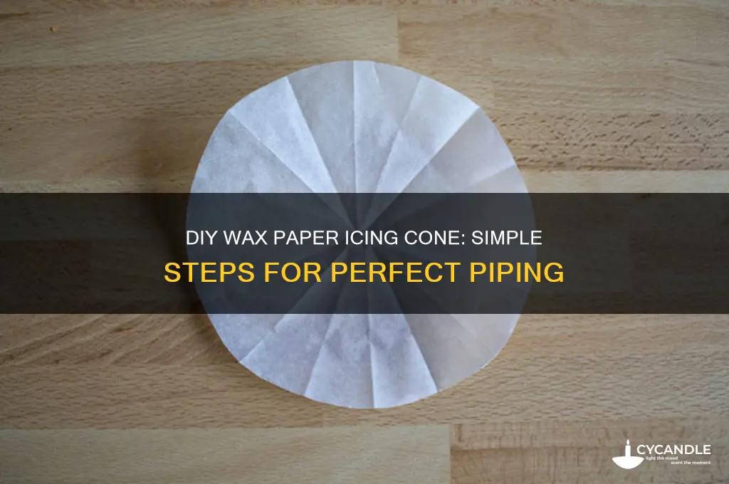 how to make an icing cone out of wax paper
