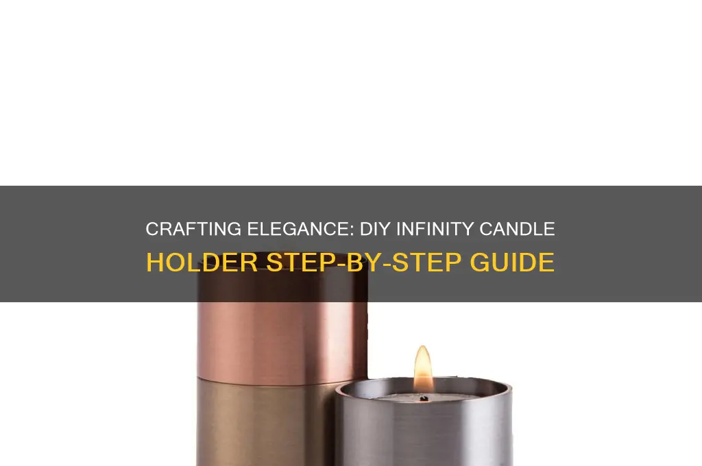 how to make an infinity candle holder