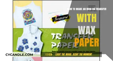 DIY Iron-On Transfers: Easy Wax Paper Crafting Guide